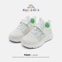 Kappa Kids卡帕24年春款童鞋运动鞋透气网面鞋子男女童跑鞋易穿脱 黑色 27 27码 内长17.3cm适合脚长16.3cm
