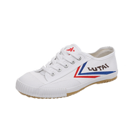 鲁泰 帆布鞋运动田径鞋跑步男夏季中考体育小白球鞋训练武术鞋