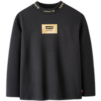 Levi's李维斯童装男女童长袖T恤打底衫秋季儿童半高领女童上衣中性 黑美人 140 /68 【身高128-140cm】 140/68(S)