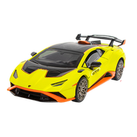 黑曼巴兰博基尼STO 1：24绿色小汽车模型儿童玩具合金车收藏摆件