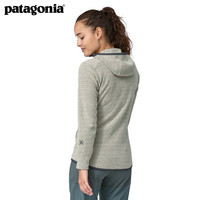巴塔哥尼亚（Patagonia）女士户外保暖轻便连帽R1透气抓绒衣夹克 R1 Air 40260 WLWT L