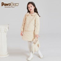 PawinPaw卡通小熊童装秋冬女童绗缝半身裙时尚淑女裙子 Beige35/米色 140 cm