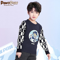 PawinPaw小熊童装冬季男童儿童圆领毛衣 藏青色/59 110 cm