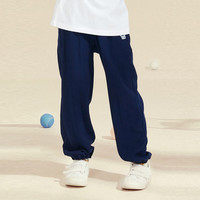 PawinPaw卡通小熊童装年夏季女童裤子梭织防蚊长裤冷感 藏青色/59 160 cm