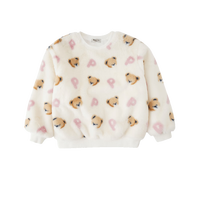 PawinPaw卡通小熊童装年秋冬男女童卫衣儿童保暖休闲上衣 粉色/25 150 cm