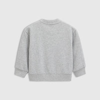 Gap【大小童同款】男女童2025春季小熊刺绣卫衣儿童装 灰色761411 150 cm(12-13岁)亚洲尺码