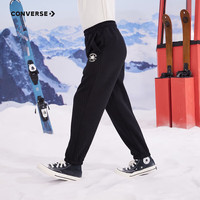 匡威（Converse）匡威童装男童女童加绒长裤裤子儿童运动裤卫裤休闲裤 正黑色 110 /50 【身高98-104cm】 110/50(4)