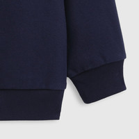 Gap【大小童同款】男女童2025春季小熊刺绣卫衣儿童装 海军蓝761411 130 cm(8-9岁)亚洲尺码