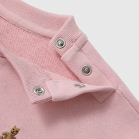 Gap【大小童同款】男女童2025春季小熊刺绣卫衣儿童装 淡粉色761412 110 cm(4-5岁)亚洲尺码