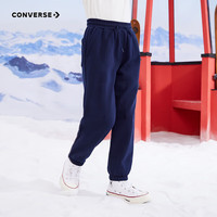 匡威（Converse）匡威童装男童女童加绒长裤裤子儿童运动裤卫裤休闲裤 藏青蓝 120 /56 【身高110-116cm】 120/56(6)