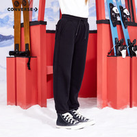 匡威（Converse）匡威童装男童女童加绒长裤裤子儿童运动裤卫裤休闲裤 正黑色(女款) 120 /56 【身高110-116cm】 120/56(6)