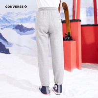 匡威（Converse）匡威童装男童女童加绒长裤裤子儿童运动裤卫裤休闲裤 岩岭灰(女款) 110 /50 【身高98-104cm】 110/50(4)