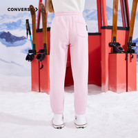 匡威（Converse）匡威童装男童女童加绒长裤裤子儿童运动裤卫裤休闲裤 朝霞粉(女款) 130 /56 【身高116-122cm】 130/56(7)