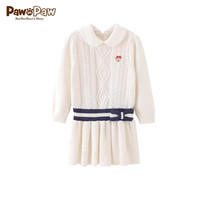 PawinPaw卡通小熊童装年秋冬婴童女宝针织连衣裙公主风 粉红色/25 110 cm