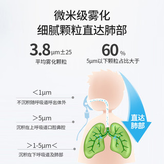 氧精灵雾化器儿童家用医用雾化机婴儿空气压缩式成人雾化泵面罩KS-WH301