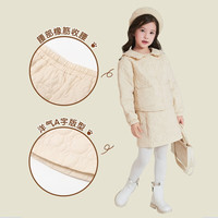 PawinPaw卡通小熊童装秋冬女童绗缝半身裙时尚淑女裙子 Beige35/米色 160 cm