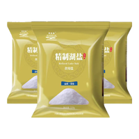 母亲湖 THE MOTHER LAKE天然不加碘草原湖盐食用盐0添加调味品料未添加抗结剂 草原湖盐320g*3袋