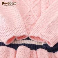 PawinPaw卡通小熊童装年秋冬婴童女宝针织连衣裙公主风 米白色/39 100 cm