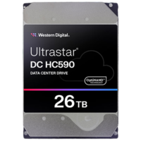 西部数据（WD）26TB企业级氦气机械硬盘HC590 SATA 7200转512MB CMR垂直 3.5英寸WUH722626ALE6L4