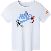 NIKE 耐克童装男童短袖T恤2024夏季纯棉舒适儿童针织休闲运动短T上衣 纯白色 135 /68 【身高122-128cm】 135/64(XS)