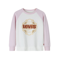 李维斯Levi's【新年系列】儿童红色卫衣2025年春季男童女童蛇年童装 幻粉色 120 /60 【身高110-116cm】