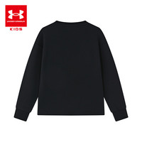 安德玛(Under Armour)童装秋冬儿童卫衣加厚保暖套头上衣男女童休闲服大童服244103105 黑色 170