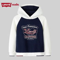 李维斯Levi'sLevi's儿童童装连帽卫衣秋男童女童长袖上衣 正装蓝 120 /60 【身高110-116cm】