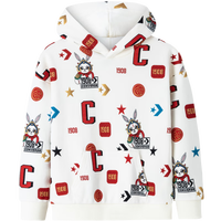 Converse 匡威童装男童连帽卫衣春秋儿童款休闲上衣 羽白色 110 /56 【身高104-110cm】