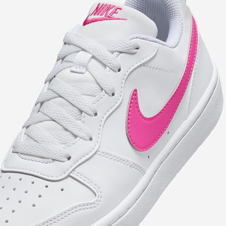 NIKE 耐克男女休闲板鞋COURT BOROUGH儿童运动鞋时尚小白鞋青少年大童 DV5456-113 37.5 【脚长23.5cm】 37.5码 适合脚长23.5cm