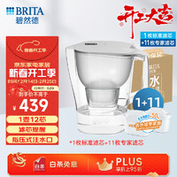 碧然德 过滤净水器 家用滤水壶 Kalea 晨汐系列XL 3.5L（灰）+专家版滤芯11枚 环保加固包装