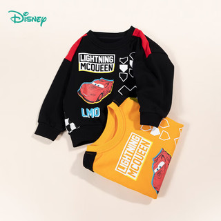 迪士尼宝宝（Disney Baby）童装儿童时尚休闲舒适舒适保暖长袖卫衣 221DS0394碳黑 110