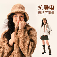 网易严选抗静电防风摇粒绒外套保暖蓄热抓绒羊羔毛上衣旷野美拉德 纽扣款-米白色 S