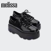 Melissa(梅丽莎)春夏厚底撞色系带女士休闲鞋果冻鞋32548 黑色 36 5 35-36码