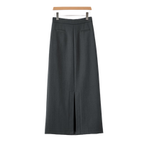 晚白2024年冬款时尚简约气质半裙休闲百搭纯色加绒半身裙