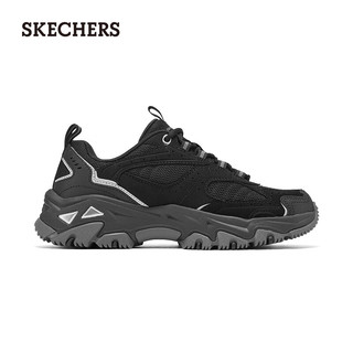 斯凯奇（Skechers）云岚女鞋春季户外运动鞋耐磨防滑徒步鞋登山鞋复古休闲鞋180108 全黑色/BBK 38.5