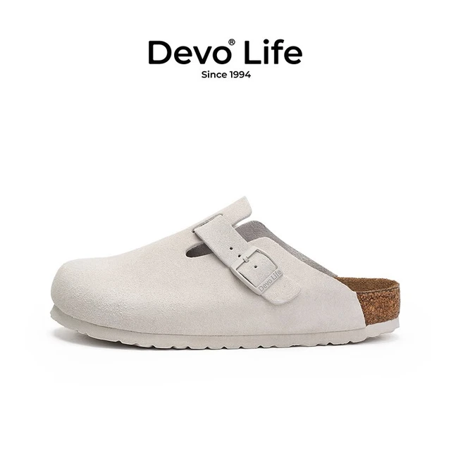  Life的的沃 Devo Life 的沃 Devo Life  Life 软木鞋男女同款时尚包头鞋春夏勃肯拖鞋女士休闲外穿拖鞋3624   （建议拍小一码）