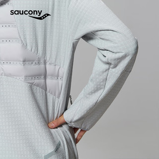 索康尼（SAUCONY）2024男子短棉服轻薄透气保暖运动休闲通勤夹克 高冷灰SC2240025A-GR65 L