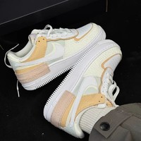 NIKE 耐克 空军一号女鞋AF1奶油冰淇Air Force 1厚底板鞋CK3172-002