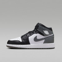 NIKE 耐克 女鞋AIR JORDAN 1 AJ1黑白灰 中帮板鞋篮球鞋DQ8423-001