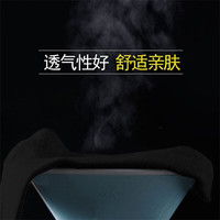 雅鹿袜子男士中筒袜四季透气吸汗商务百搭黑色休闲袜 纯色中筒袜- 3双