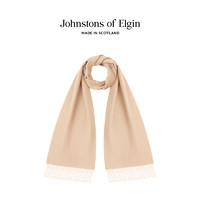 Johnstons of Elgin 秋冬经典纯色羊绒围巾男女礼盒