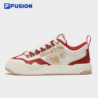 FILA FUSION斐乐潮牌NOLLIE板鞋 2025新年款CNY 红色休闲鞋男女