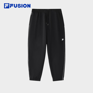 FILA FUSION斐乐潮牌梭织长裤男2025春新年款时尚简约宽松休闲裤