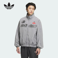 adidas 阿迪达斯 情人节款机车服2025春季三叶草新款夹克外套JM8034