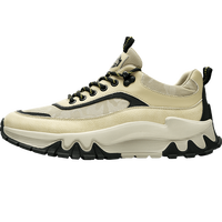 海澜之家HLA男鞋潮流复古风拼接休闲鞋透气运动鞋HAAGZM1ACE0064