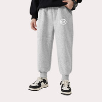 C&A男女童裤子春秋2024儿童运动裤帅气中大童休闲卫裤宽松长裤 咖啡棕 160