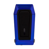 LUBINSKI 科乐比打火机三直冲聚火锌合金机身附雪茄V剪进口烟具 蓝黑