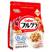 88VIP：Calbee 水果麦片营养即食早餐泡酸奶麦片 原味麦片380g