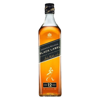 尊尼获加 JOHNNIE WALKER 12年 黑牌 调和 苏格兰威士忌 40%vol 700ml 单瓶