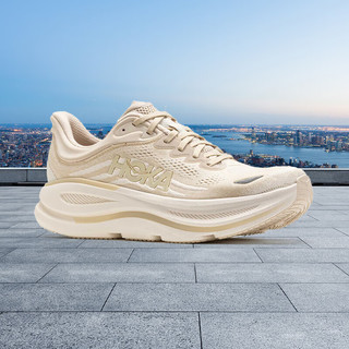 HOKA ONE ONE男款邦代9公路跑步鞋BONDI 9轻盈舒适缓震 OLTM-燕麦色/橡木白 （US13） 48